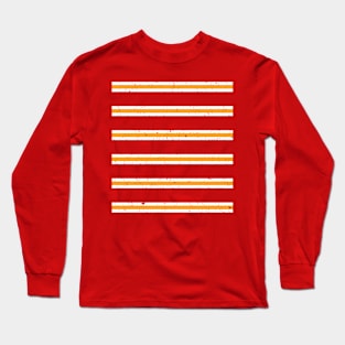 Liverpool Red White Yellow Bar Scarf Design Long Sleeve T-Shirt